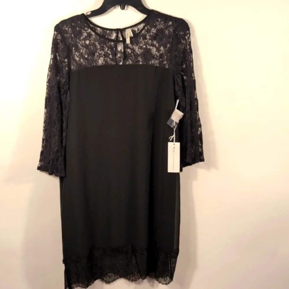 LBD Large Black Lace Dress Cocktail Party NWT I